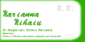 marianna mihaiu business card